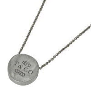 Tiffany Co Concave Circle Necklace Sterling Silver